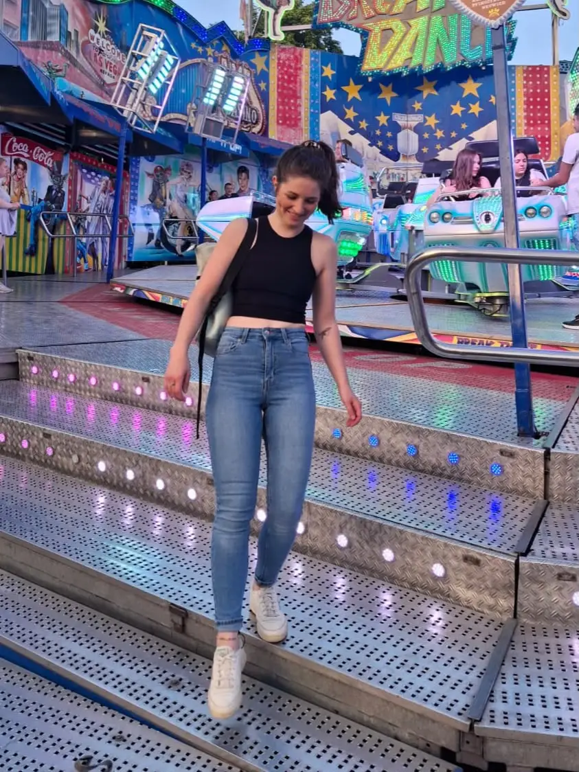 Aufnahme von Justina aus dem Team von Los gegen Rechts